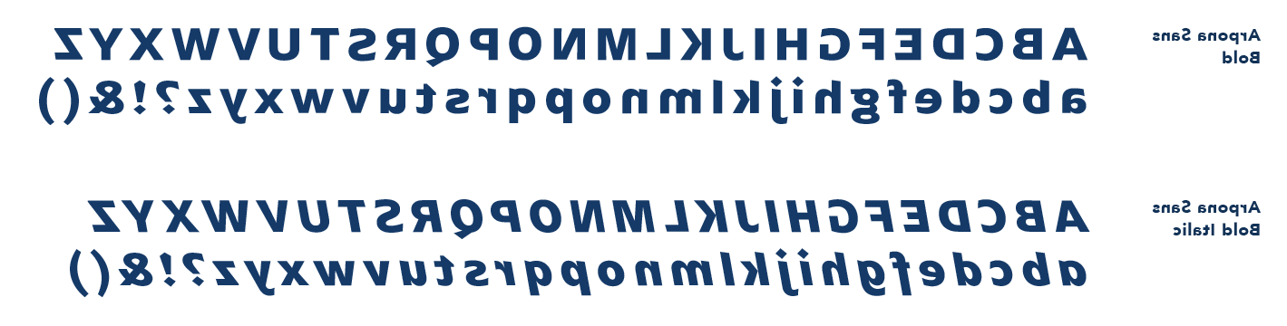 Arpona San Serif Bold and Semi Bold